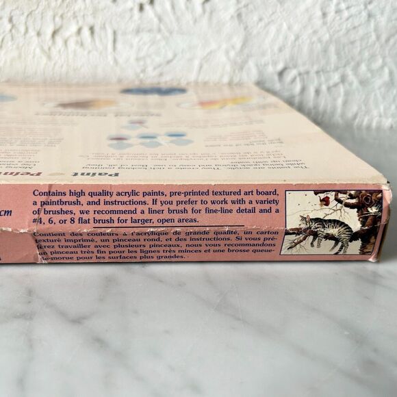 Charles Wysocki Too Pooped Cat on Tree Limb Paint By Number Kit Dimensions - Picture 8 of 12